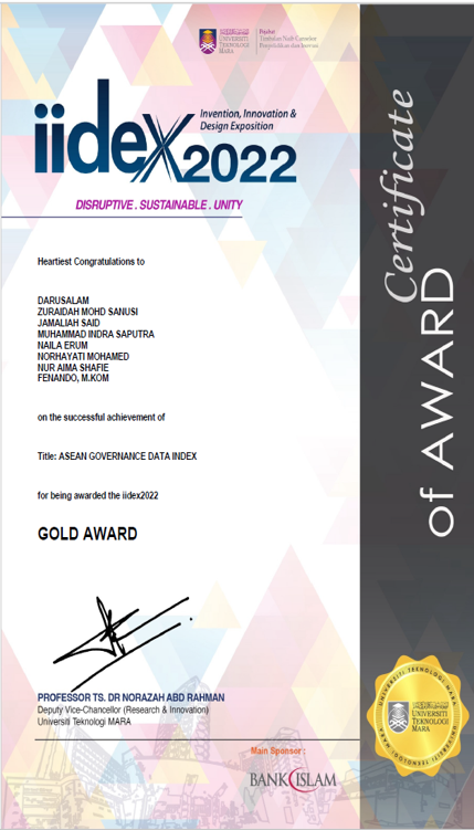 Sertifikat: Gold Award